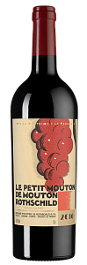Красное Сухое Вино Le Petit Mouton de Mouton Rothschild Chateau Mouton Rothschild 2016 г. 0.75 л