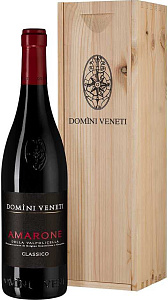 Красное Полусухое Вино Domini Veneti Amarone della Valpolicella Classico 2018 г. 0.75 л Gift Box
