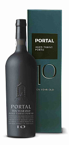 Белое Сладкое Портвейн Portal Tawny Port 10 Years Old Douro DOC 0.75 л в подарочной упаковке