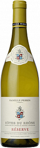 Белое Сухое Вино Cotes du Rhone Blanc Reserve Famille Perrin 0.75 л