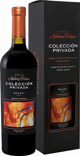 Вино Coleccion Privada Malbec 2019 г. 0.75 л Gift Box