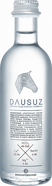 Вода негазированная Dausuz Glass 0.275 л