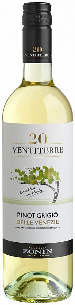 Вино Zonin 20 Ventiterre Pinot Grigio delle Venezie 0.75 л