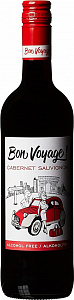 Красное Сладкое Вино безалкогольное Bon Voyage Cabernet Sauvignon Alcohol Free 0.75 л