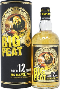 Виски Big Peat Small Batch Islay Blended Malt Scotch Whisky 12 Years Old 0.7 л в подарочной упаковке