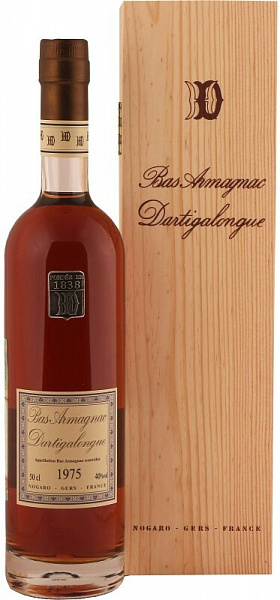 Арманьяк Dartigalongue Bas Armagnac 1975 г. 0.5 л Gift Box