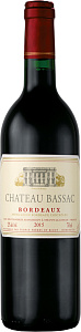 Красное Сухое Вино Chateau Bassac Bordeaux AOC 0.75 л