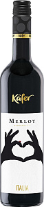 Красное Сухое Вино Kafer Merlot 0.75 л