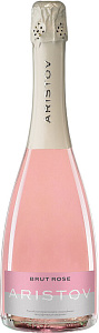 Розовое Брют Игристое вино Aristov Rose Brut 0.375 л