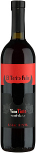 Красное Полусладкое Вино El Torito Feliz Tinto Semi-Dulce 0.75 л