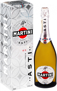 Белое Сладкое Игристое вино Martini Asti 0.75 л Gift Box