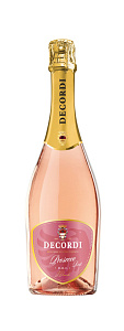 Розовое Брют Игристое вино Prosecco DOC Decordi Rose 2020 г. 0.75 л