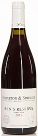 Вино Stapleton & Springer Pinot Noir Ben's Reserve 2016 г. 0.75 л