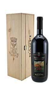 Красное Сухое Вино Castello Banfi Poggio all'Oro Brunello di Montalcino Riserva 2015 г. 1.5 л в подарочной упаковке