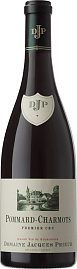 Вино Domaine Jacques Prieur Pommard-Charmots Premier Cru 2019 г. 0.75 л