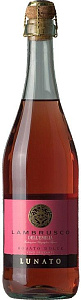 Розовое Полусладкое Игристое вино Lunato Rosato 0.75 л