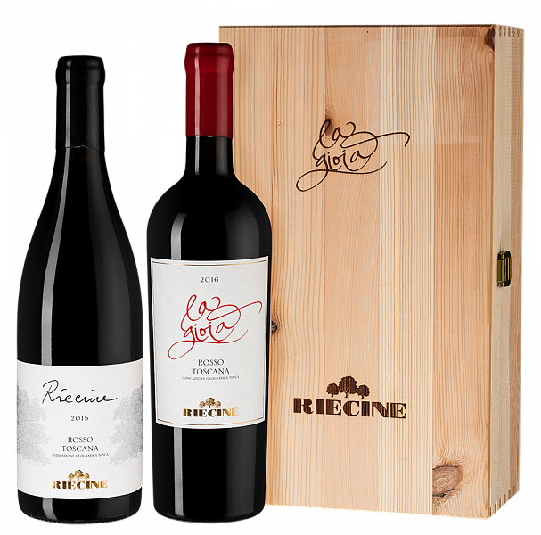 Вино Riecine: La Gioia 2016 + Riecine 2015 Gift Box 2 шт.