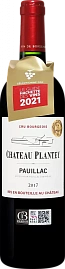 Вино Chateau Plantey Cru Bourgeois Pauillac AOC 2017 г. 0.75 л