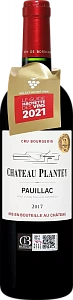 Красное Сухое Вино Chateau Plantey Cru Bourgeois Pauillac AOC 2017 г. 0.75 л