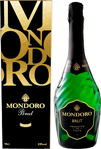 Белое Брют Игристое вино Mondoro Gran Cuvee Brut 0.75 л в подарочной упаковке