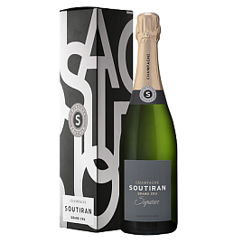 Шампанское Soutiran Cuvee Signature Grand Cru Brut 0.75 л Gift Box