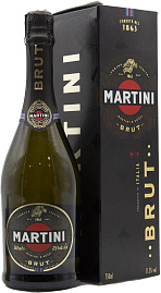 Игристое вино Martini Brut 0.75 л в подарочной упаковке