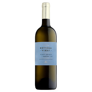 Белое Сухое Вино Bottega Vinai Pinot Grigio 2020 г. 0.75 л
