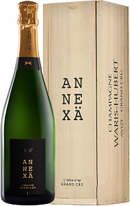 Белое Брют Шампанское Waris Hubert Annexa Ay Grand Cru Champagne AOC 0.75 л в подарочной упаковке