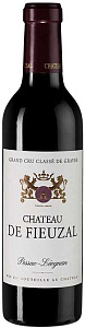 Красное Сухое Вино Chateau de Fieuzal Rouge 2015 г. 0.375 л