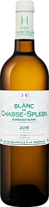 Белое Сухое Вино Blanc de Chasse-Spleen Bordeaux AOC Chateau Chasse-Spleen 2016 г. 0.75 л