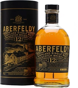Виски Aberfeldy Highland Sing Malt Scotch Whisky 12 Years Old 0.7 л в подарочной упаковке