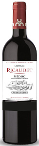 Красное Сухое Вино Chateau Ricaudet Medoc AOC 0.75 л