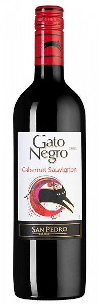 Вино Gato Negro Cabernet Sauvignon Vina San Pedro 2020 г. 0.75 л