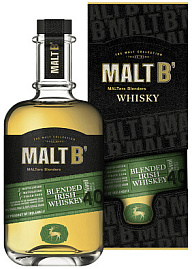 Виски Malt B Irish Blended 0.7 л Gift Box