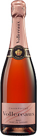 Шампанское Vollereaux Rose de Saignee Brut 0.75 л