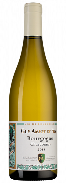 Вино Domaine Amiot Guy et Fils Bourgogne Chardonnay 2018 г. 0.75 л
