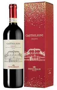 Красное Сухое Вино Chianti Castiglioni 2018 г. 0.75 л Gift Box