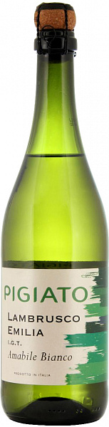 Игристое вино Pigiato Lambrusco Bianco Emilia 0.75 л
