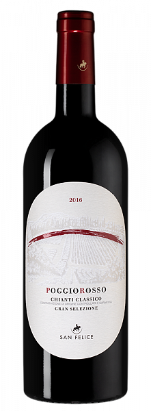 Вино Poggio Rosso Chianti Classico Gran Selezione 2016 г. 0.75 л