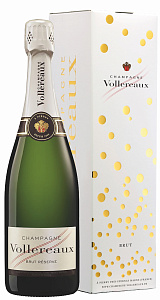 Белое Брют Шампанское Vollereaux Brut Reserve 0.75 л Gift Box