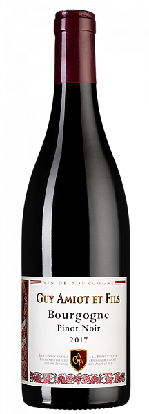 Вино Domaine Amiot Guy et Fils Bourgogne Pinot Noir 2017 г. 0.75 л