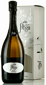 Игристое вино Ahso Brut 0.75 л в подарочной упаковке