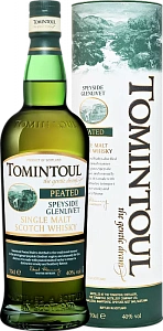 Виски Tomintoul Speyside Glenlivet Peatet Single Malt Scotch Whisky 0.7 л в подарочной упаковке