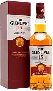 Виски The Glenlivet Single Malt Scotch Whisky 15 Years Old 0.7 л в подарочной упаковке
