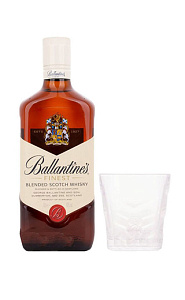 Виски Ballantine's Finest Glass 0.75 л в подарочной упаковке