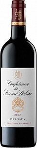 Красное Сухое Вино Confidences de Prieure-Lichine 2012 г. 0.75 л