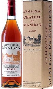 Арманьяк Castarede Chateau de Maniban VSOP Bas Armagnac 0.7 л Gift Box