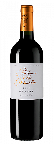 Вино Chateau des Graves Rouge 2015 г. 0.75 л