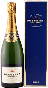 Белое Брют Шампанское Besserat de Bellefon Grande Tradition Brut 0.75 л Gift Box