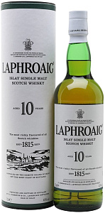 Виски Laphroaig Malt 10 Years Old Single Malt 0.7 л Gift Box